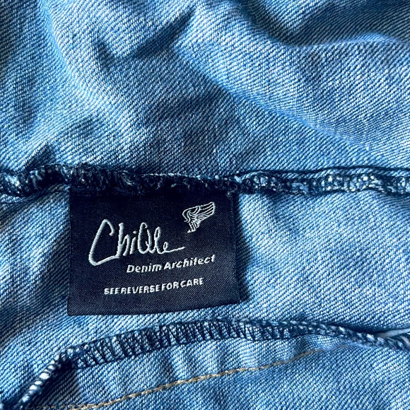 Chiqle tribal tapestry accent jean jacket - Picture 5 of 6